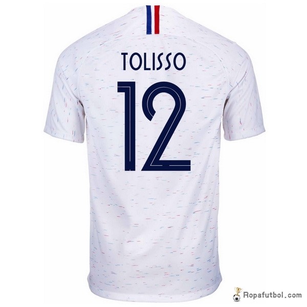 Camiseta Francia Replica Segunda Ropa Tolisso 2018 Blanco